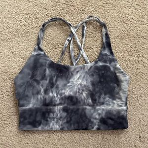 Lululemon Longline Bra Tie Dye Gray + White !!!!! Size 6!!